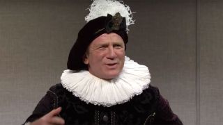 Daniel Craig dressed as a prince on Saturday Night Live.