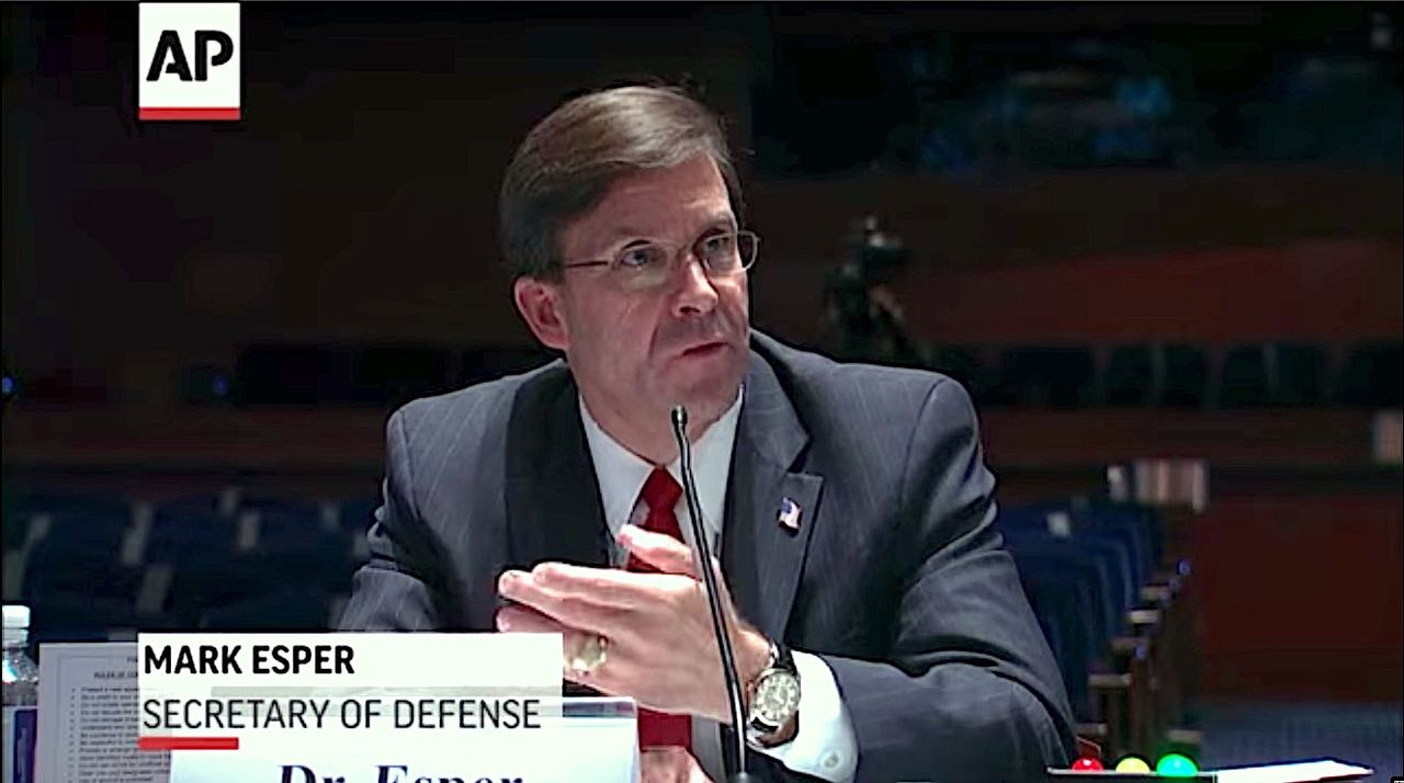 Mark Esper testifies