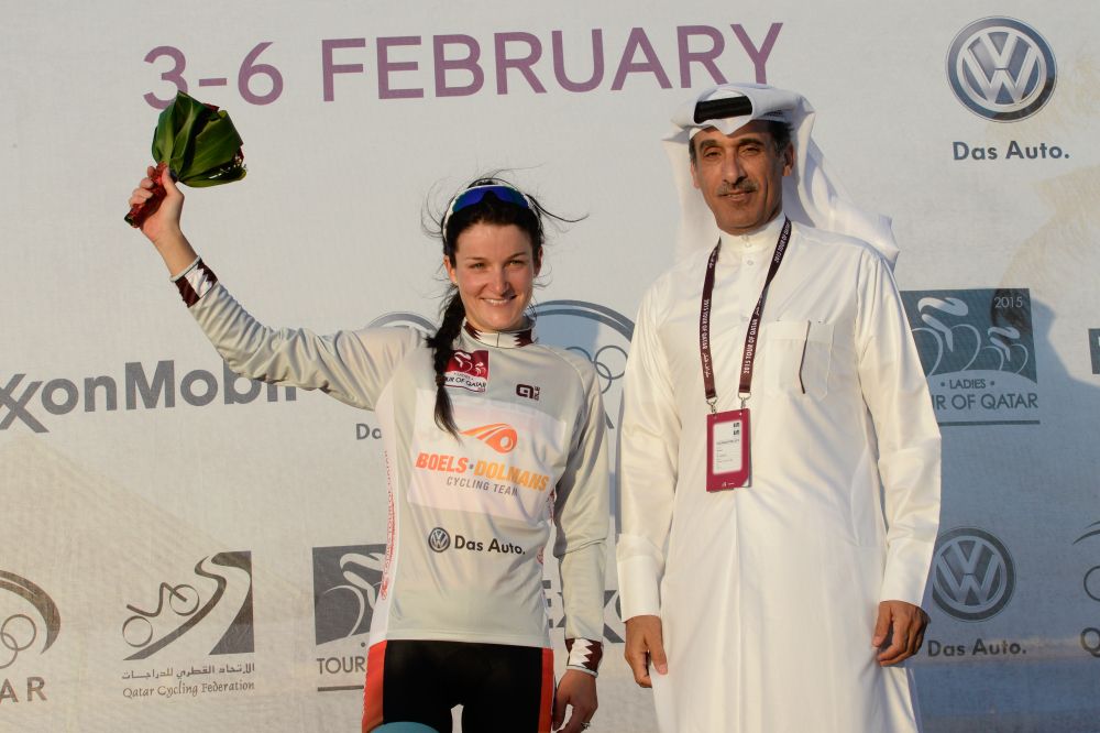 Lizzie Armitstead (Boels Dolmans) leads the points classification