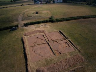 The latest excavations have revealed a Bronze Age burial mound that was built around 1,000 years after the Neolithic passage tomb of Bryn Celli Ddu.