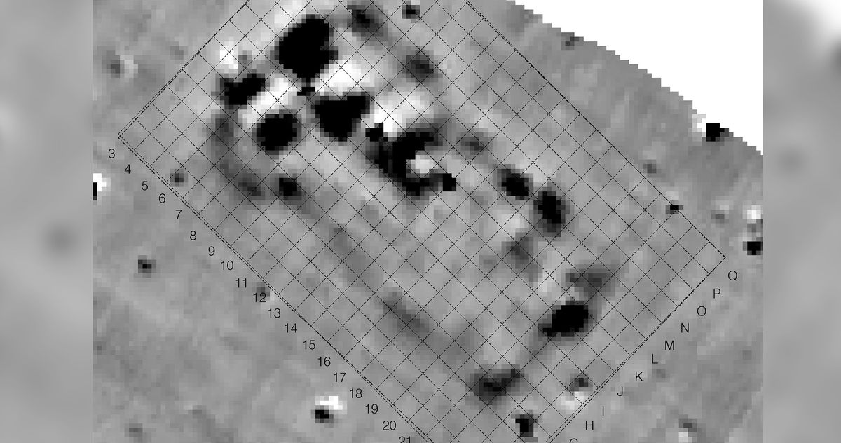 These magnetic anomalies in the soil at a site called Maidanetske clued the researchers into the existence of the megastructure that they eventually decided to excavate.