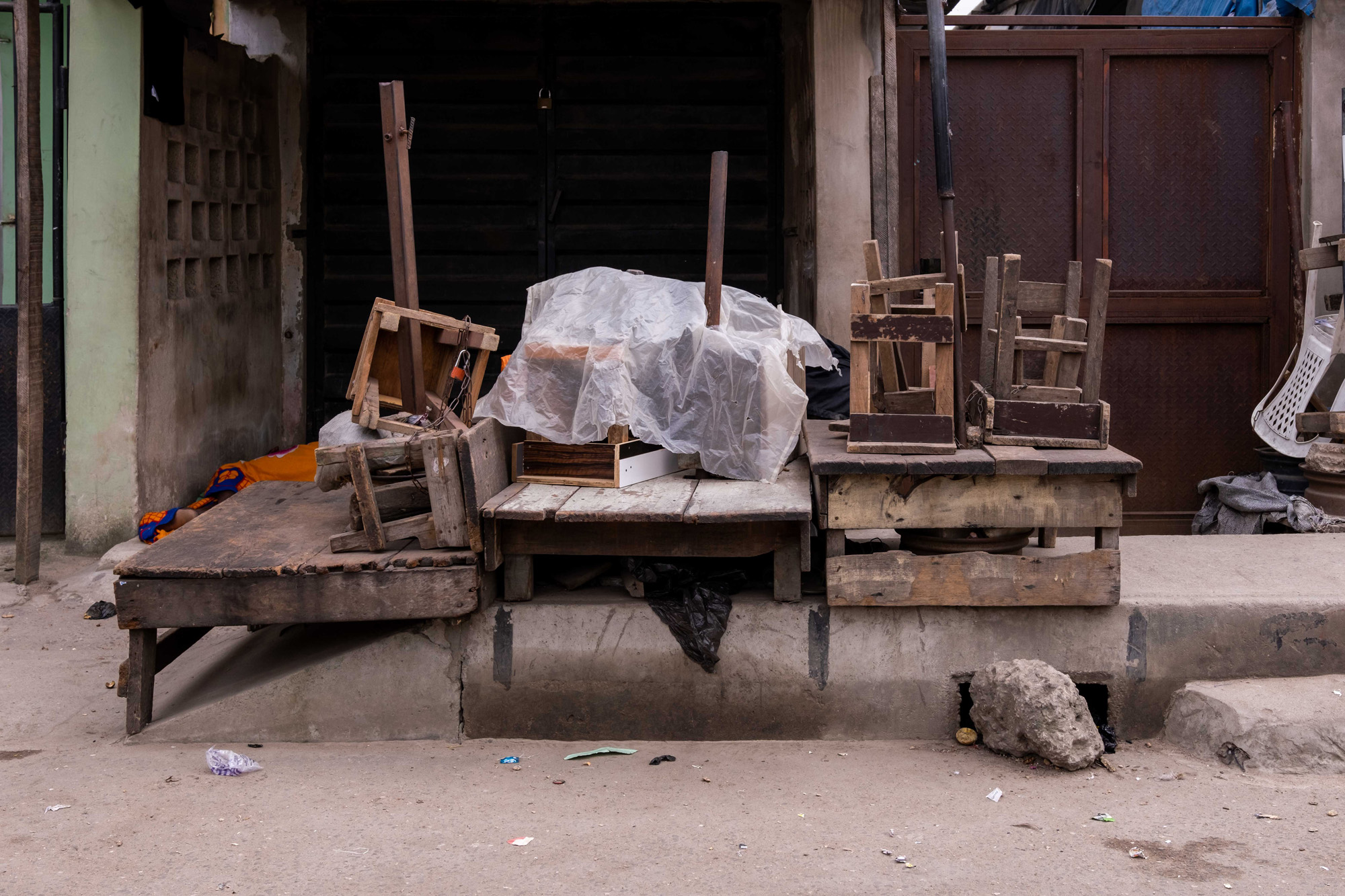 Stools in Lagos Market