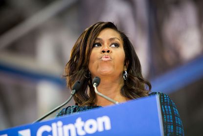 First lady Michelle Obama stumps for Hillary Clinton