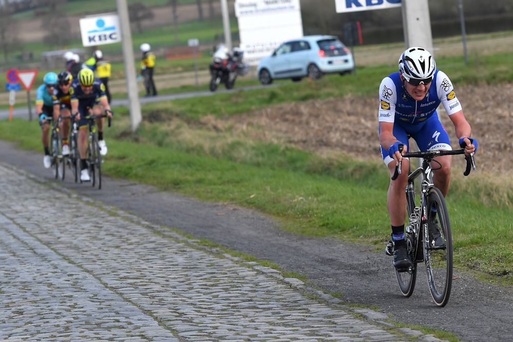 Yves Lampaert en route to winning Dwars door Vlaanderen