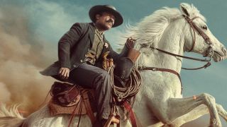 Bass Reeves on a horse in Lawmen: Bass Reeves