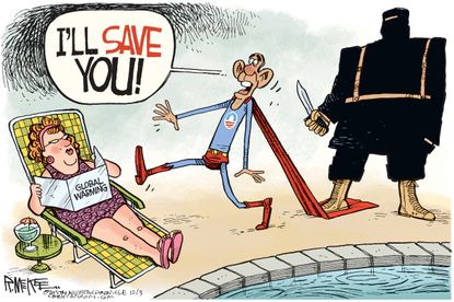 Obama cartoon U.S. Climate Change ISIS