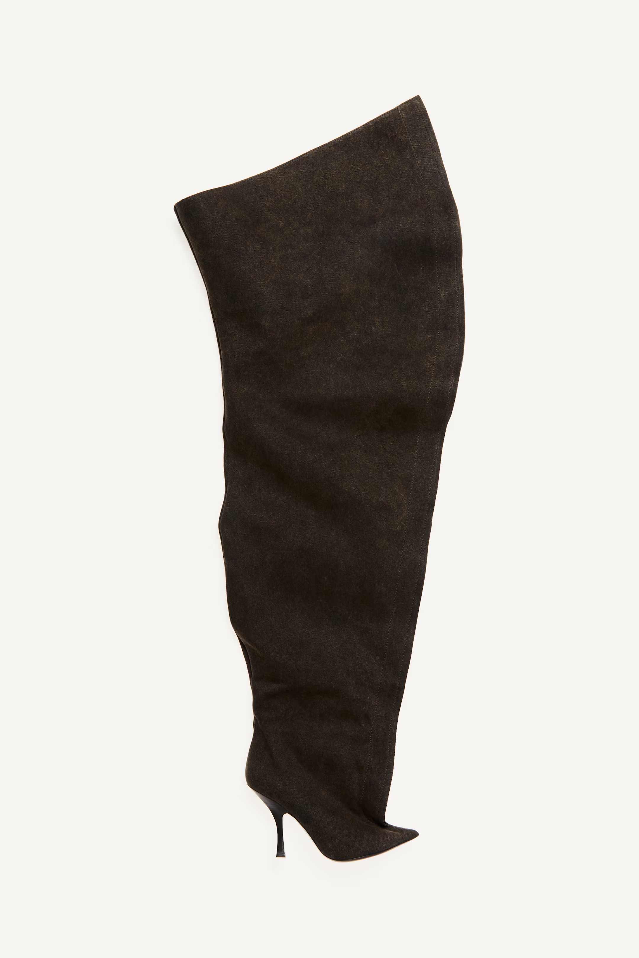 H&amp;amp;M, Thigh-high denim boots