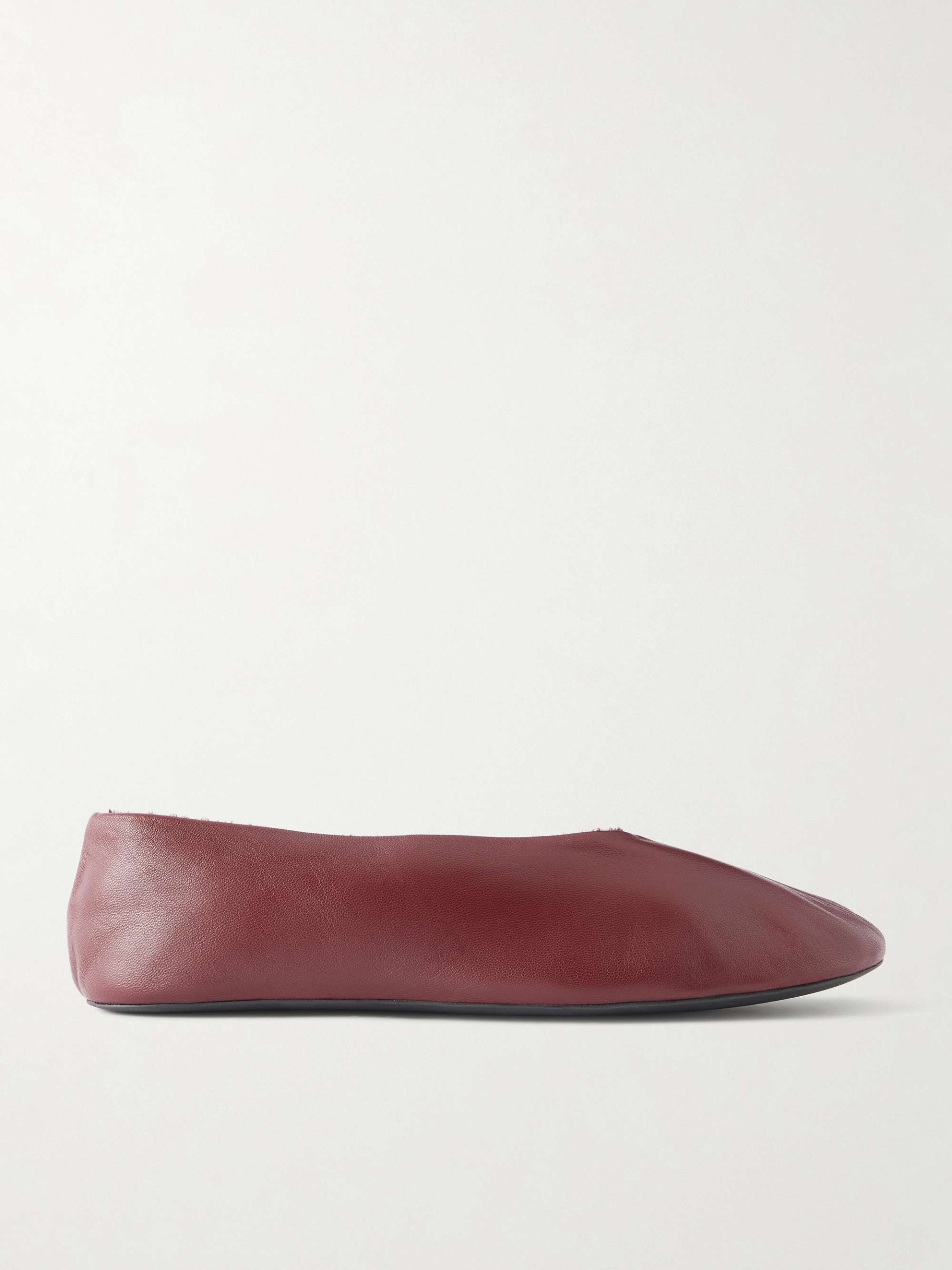 Stella Shearling-Lined Leather Ballet Flats