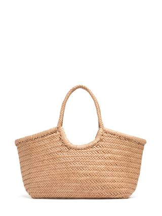 Big Nantucket Woven Leather Basket Bag - Dragon Diffusion - Women | Luisaviaroma