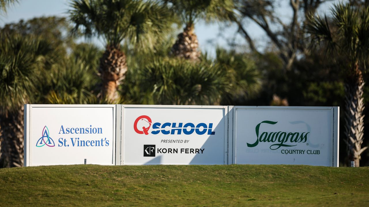 A PGA Tour Q-School sign 