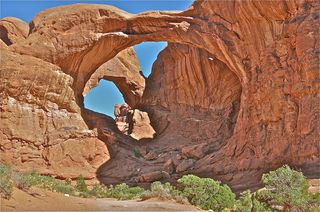 A constant barrage - sandstone arches