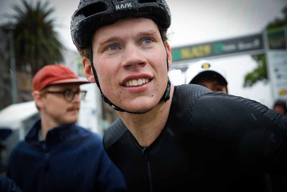 O'Brien at the finish