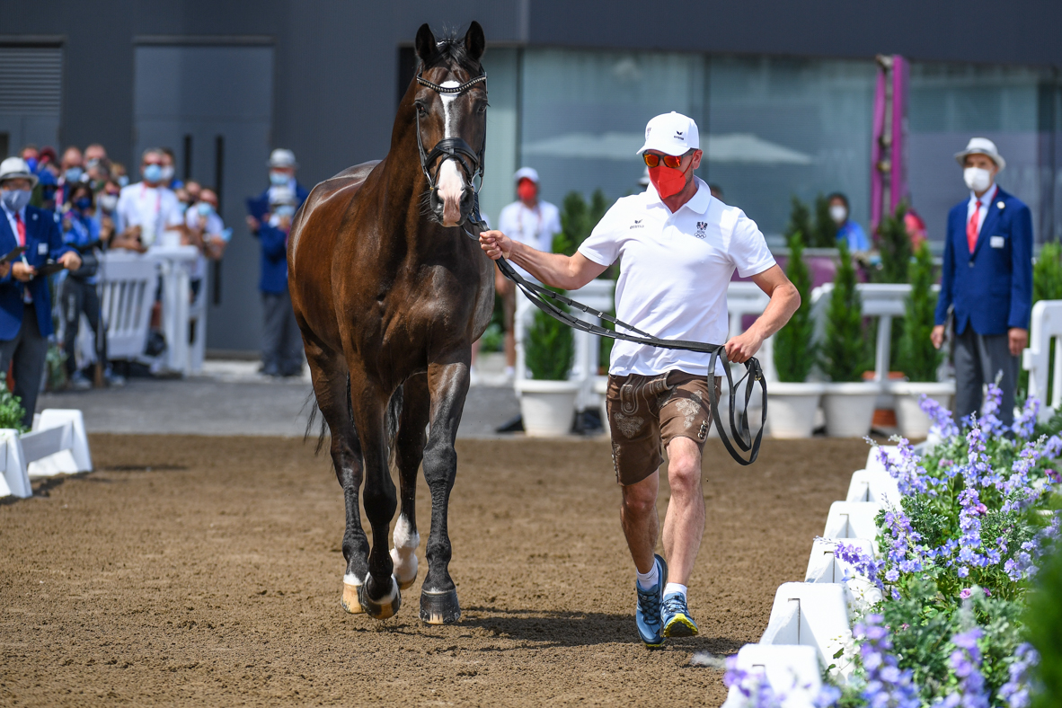 Tokyo Olympics dressage trot-up pictures