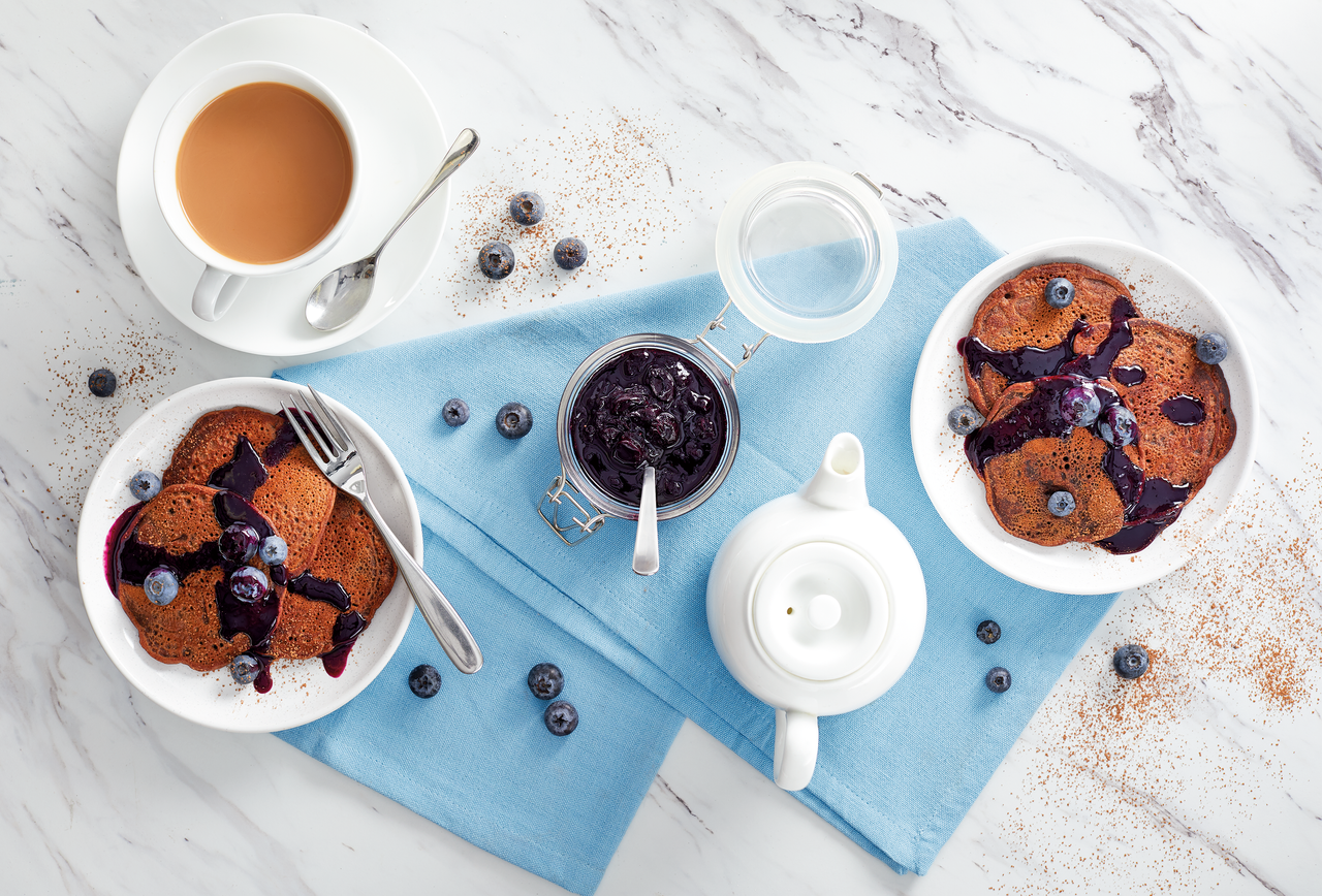 vegan chocolate pancakes