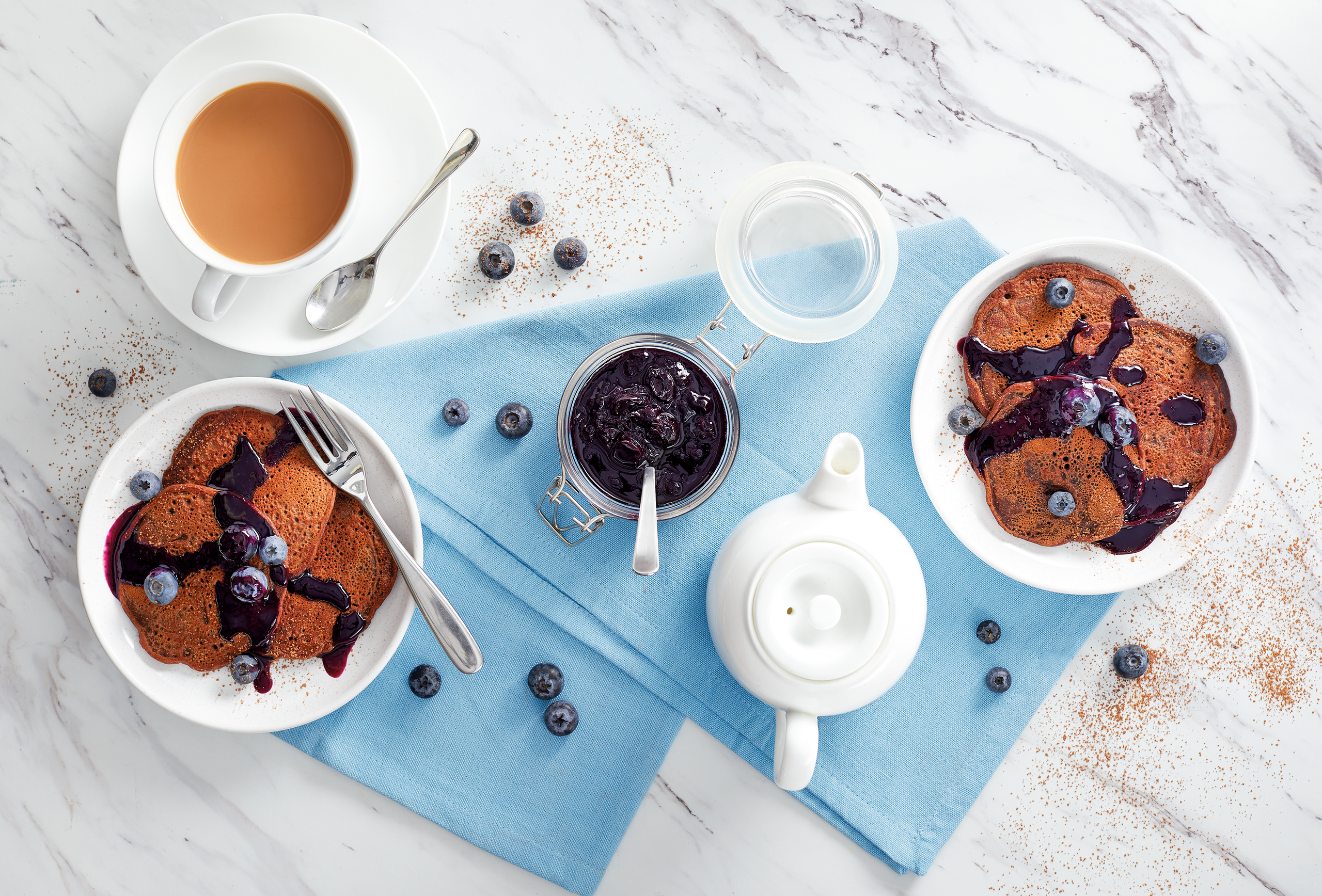 Healthy chocolate pancakes recipe