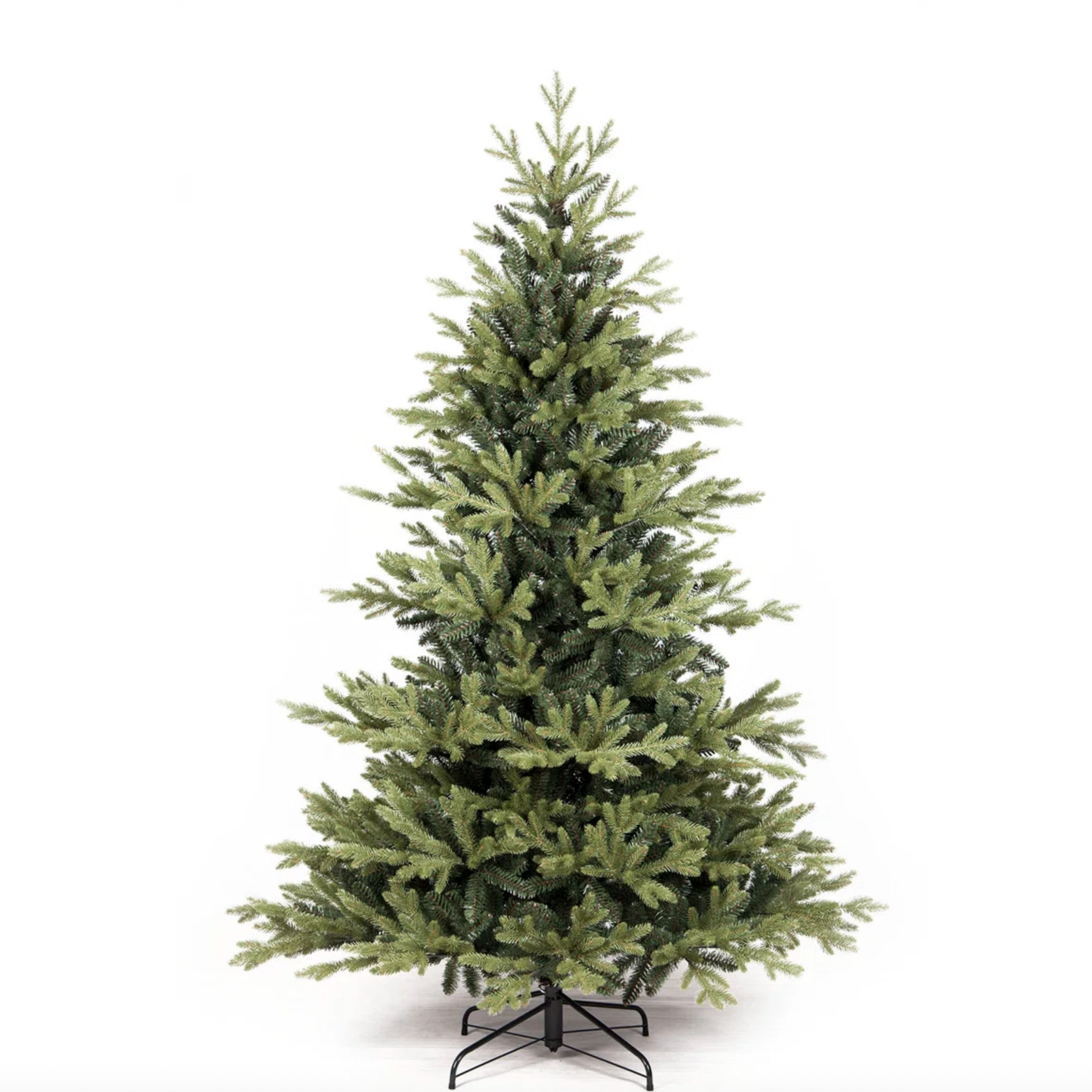 faux christmas tree on a stand