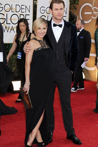 Chris Hemsworth And Elsa Pataky At The Golden Globes 2014