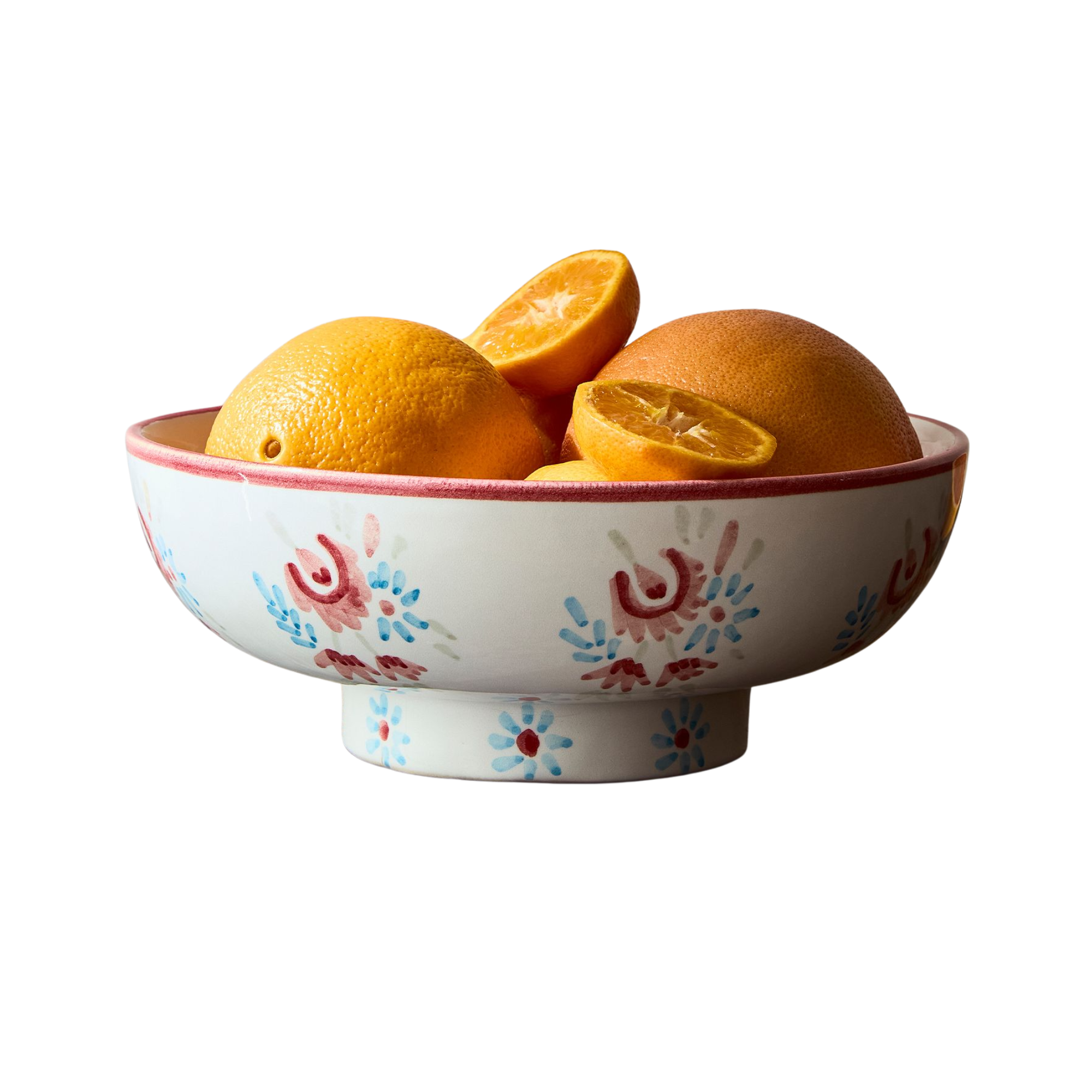a hand-painted serving bowl