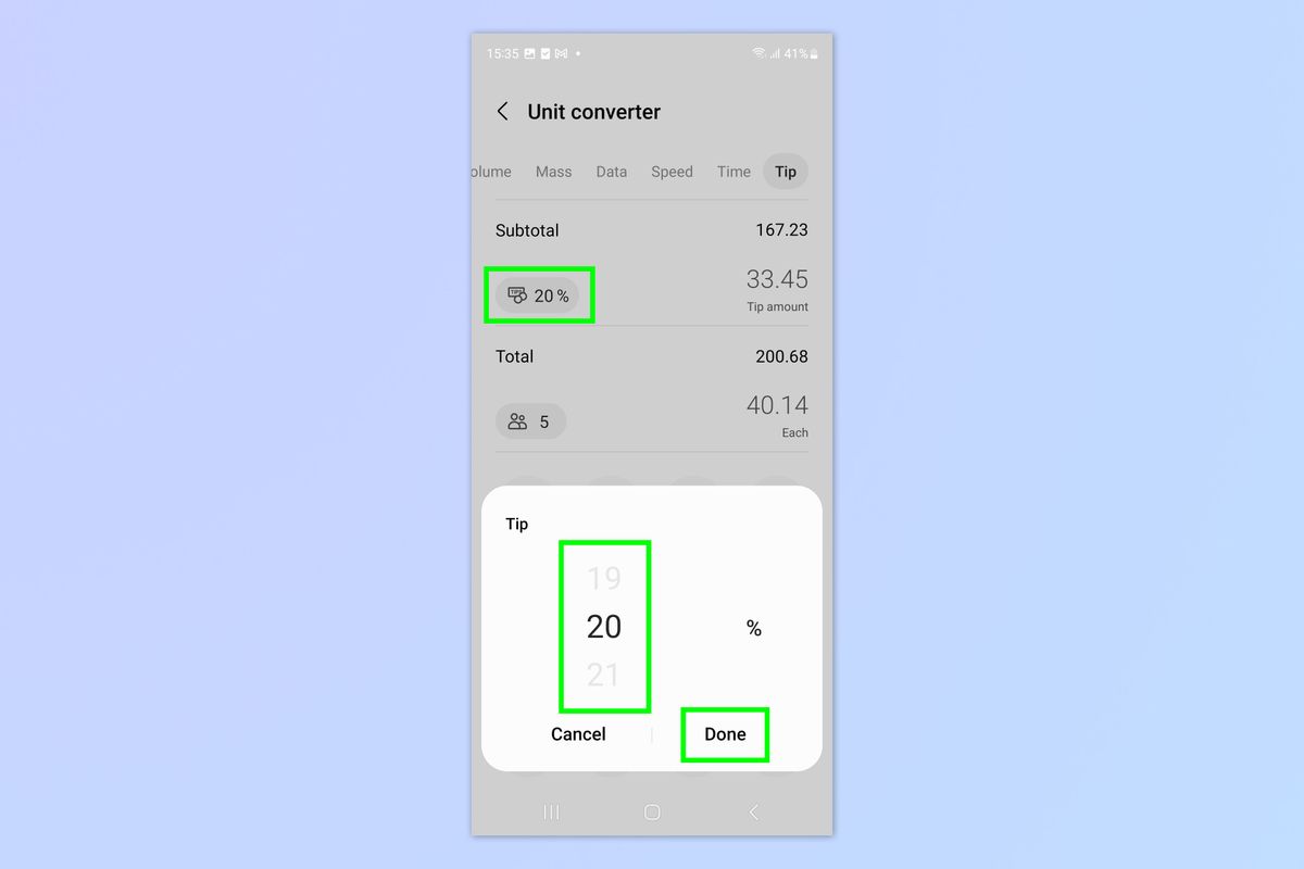 How to use the Samsung Galaxy tips calculator | Tom's Guide