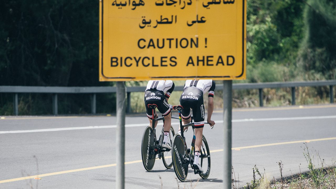 Accelerating on the TT bike
