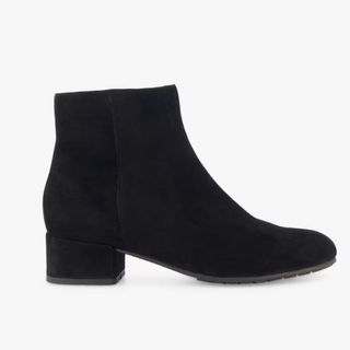 Dune Suede Block Heel Boots