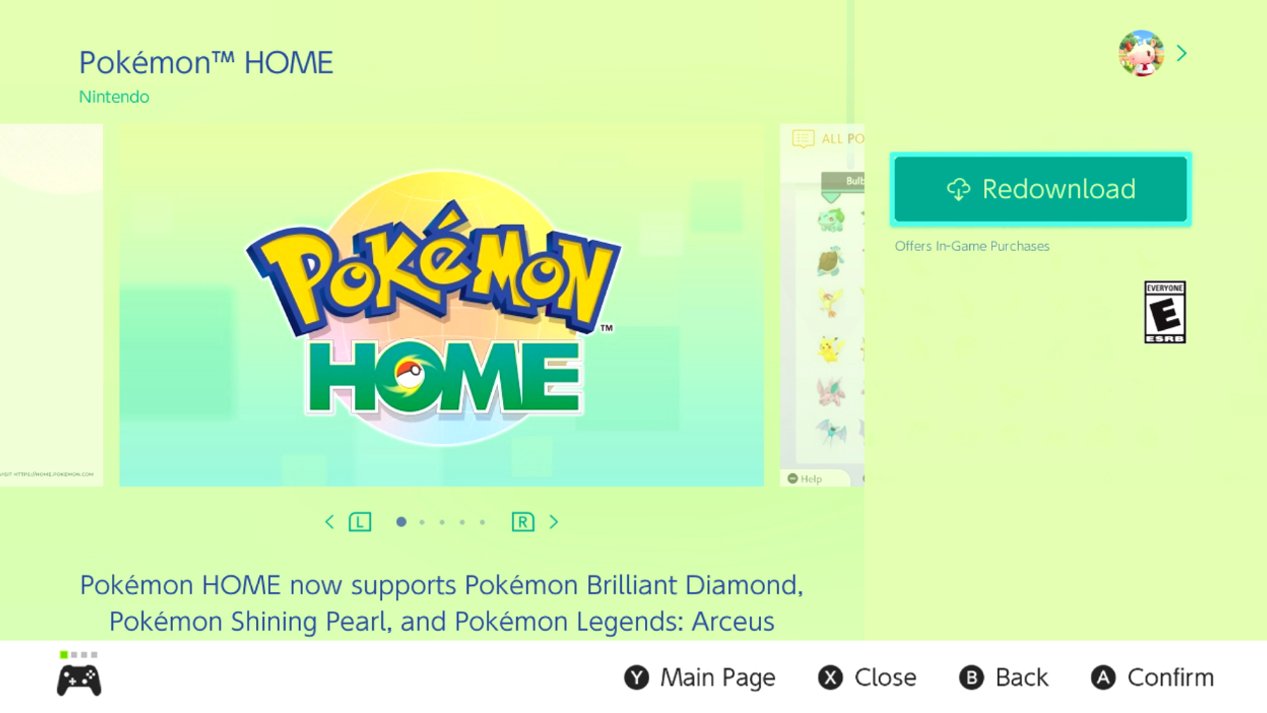 Pokemon Home Reinstall Redownload