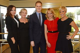 Dan Walker with his BBC colleagues at the 2016 TRIC awards
