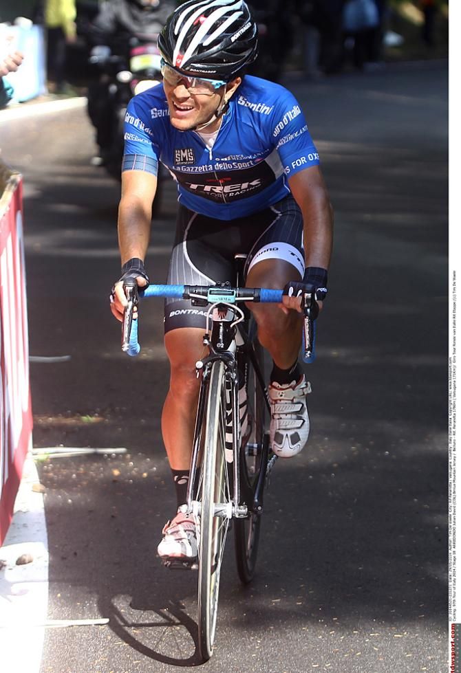 Julian Arredondo (Trek Factory Racing) is on his way to winning Stage 18 at the Rifugio Panarotta