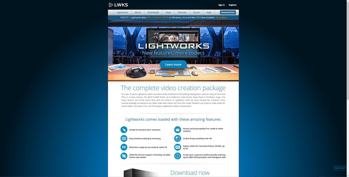 Lightworks review Creative Bloq