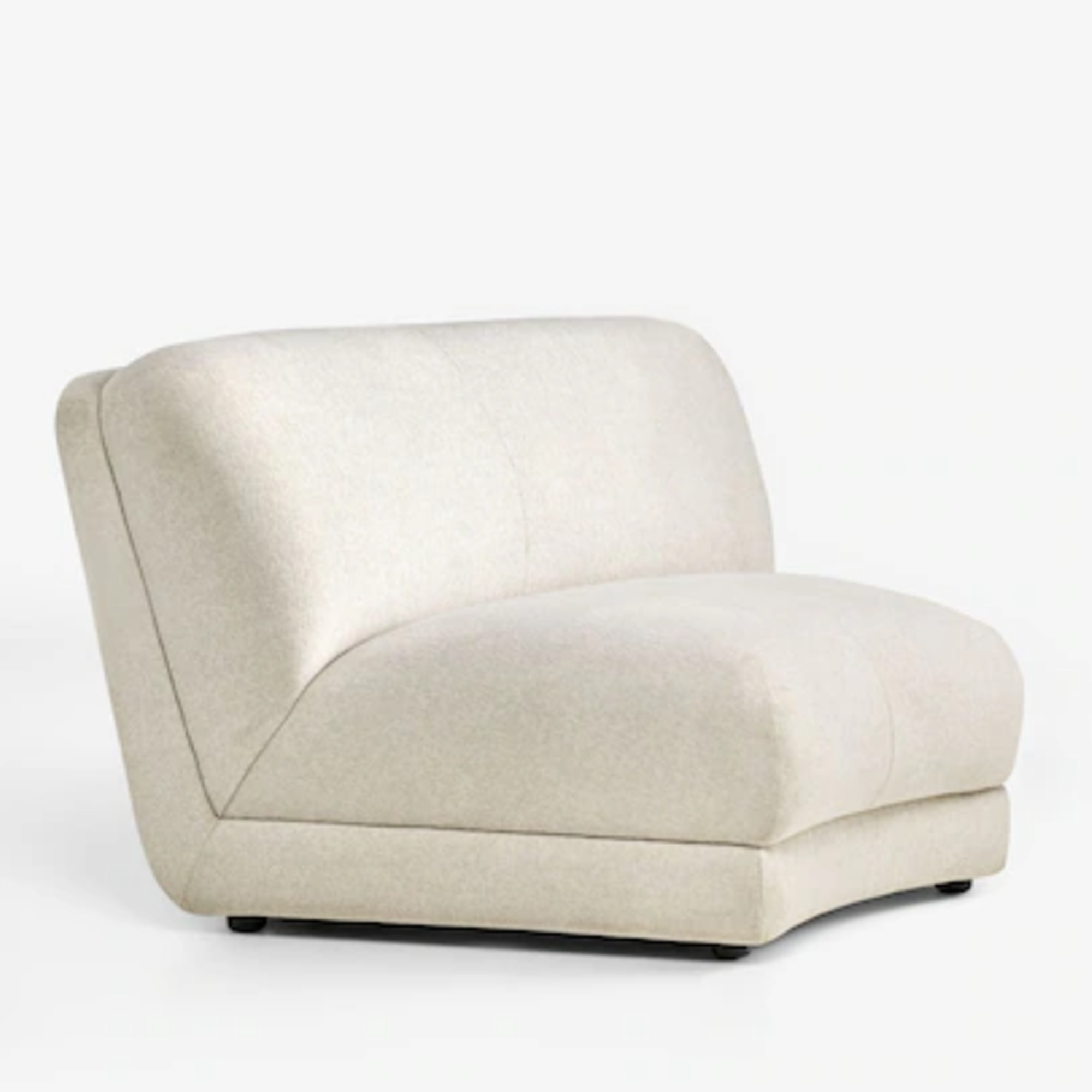 Next Tailored Chenille Oyster Natural Addison Modular Sofa Single Centre Piece