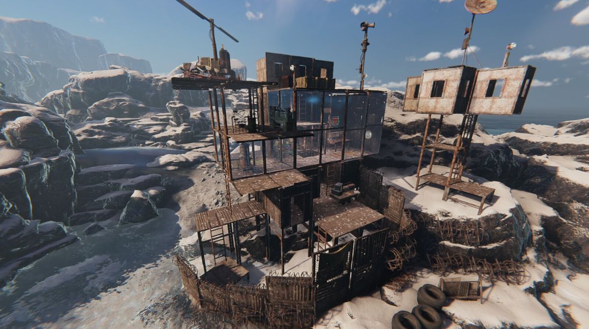 An image from flooded world survival game Sunkenland