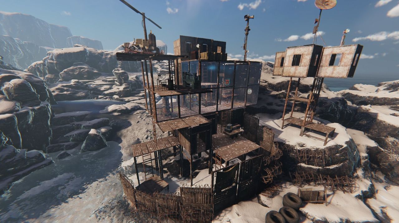 An image from flooded world survival game Sunkenland
