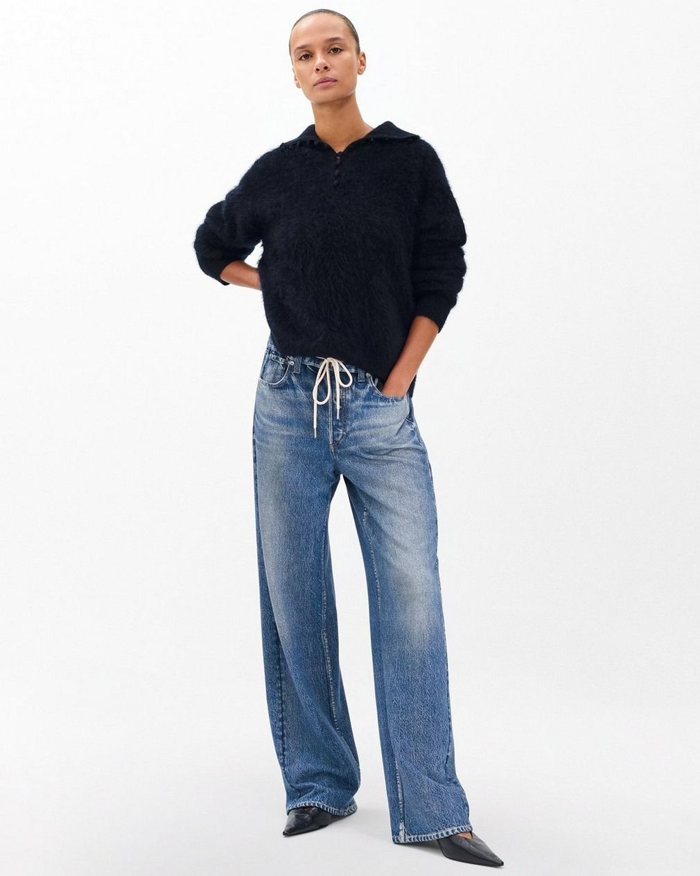 Rag & Bone, Miramar Drawstring Wide-Leg Pants