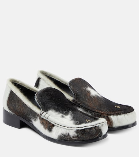 Calfskin leather moccasins