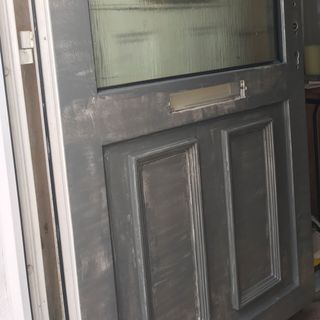 door with mouse grey colour