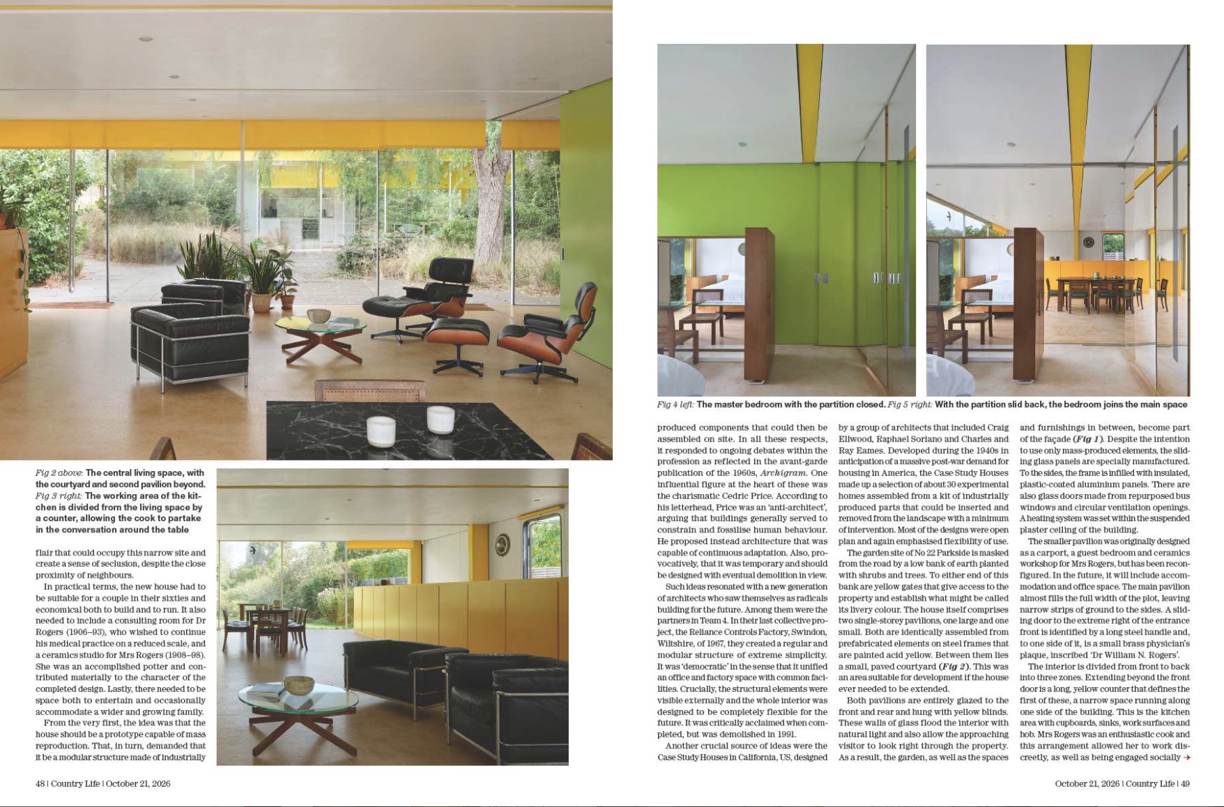 Magazine spread from Country Life October 21, 2026
