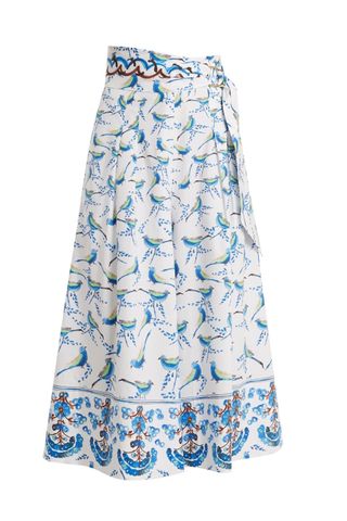 Peter Pilotto Bird-Print Wide-leg Stretch-Cotton Poplin Culottes, £650, matchesfashion.com