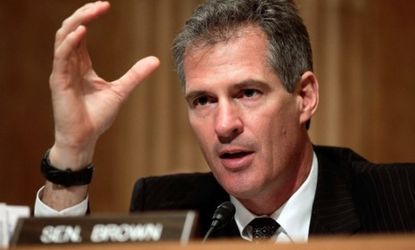 Sen. Scott Brown (R-Mass.) said this week that the House GOP's proposed Medicare voucher system will leave some elderly Americans unable to pay their health care bills.
