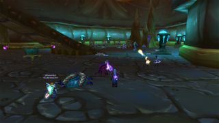 A Group Of Players Fighting Enemies In A Dungeon In World Of Warcraft Burning Crusade Classic