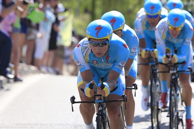 Team Astana in action