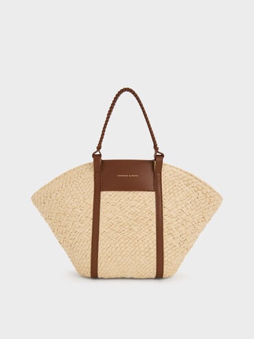 Shalia Raffia Basket Bag