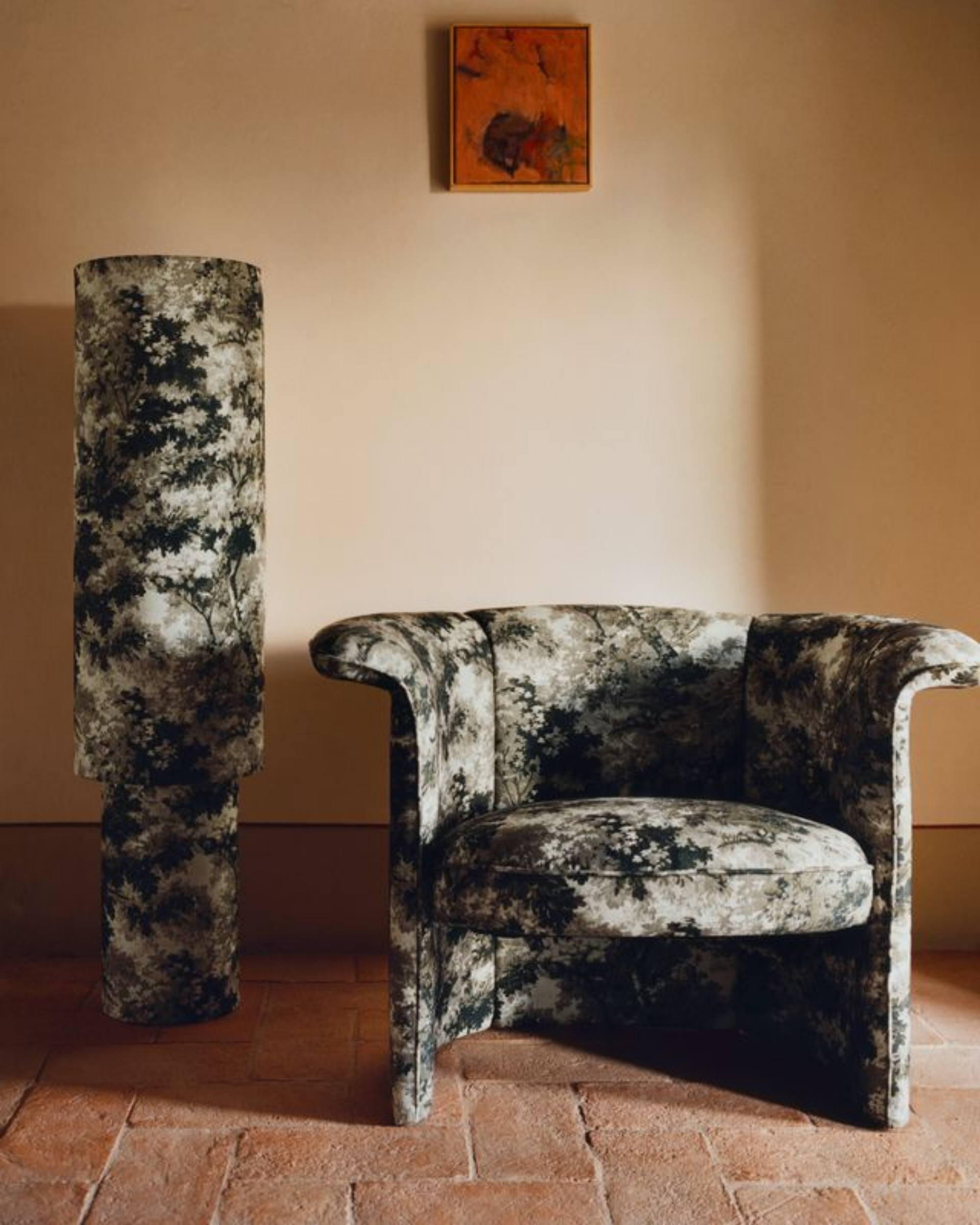 Felicia Print Floor Lamp