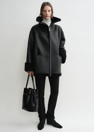 Signature Shearling Jacket Black