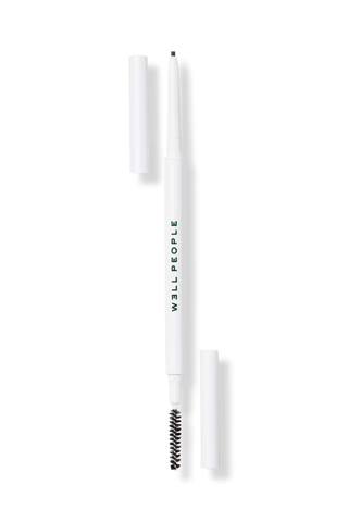 A Well People eyebrow pencil set against a white background.