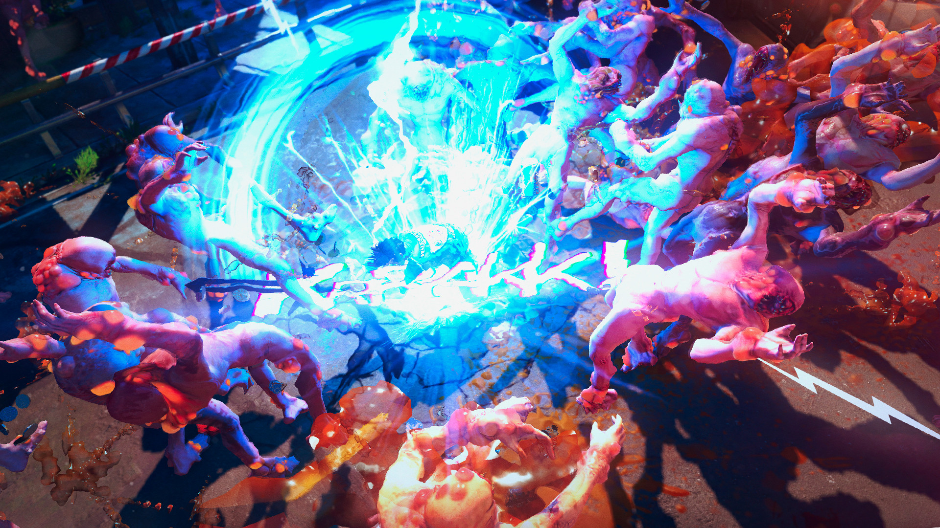 An explosive attack in Sunset Overdrive