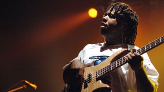 Victor Wooten during Victor Wooten Promotes His New CD "Soul Circus" and Fodera Bass - November 6, 2005 at O-East in Tokyo, Japan.