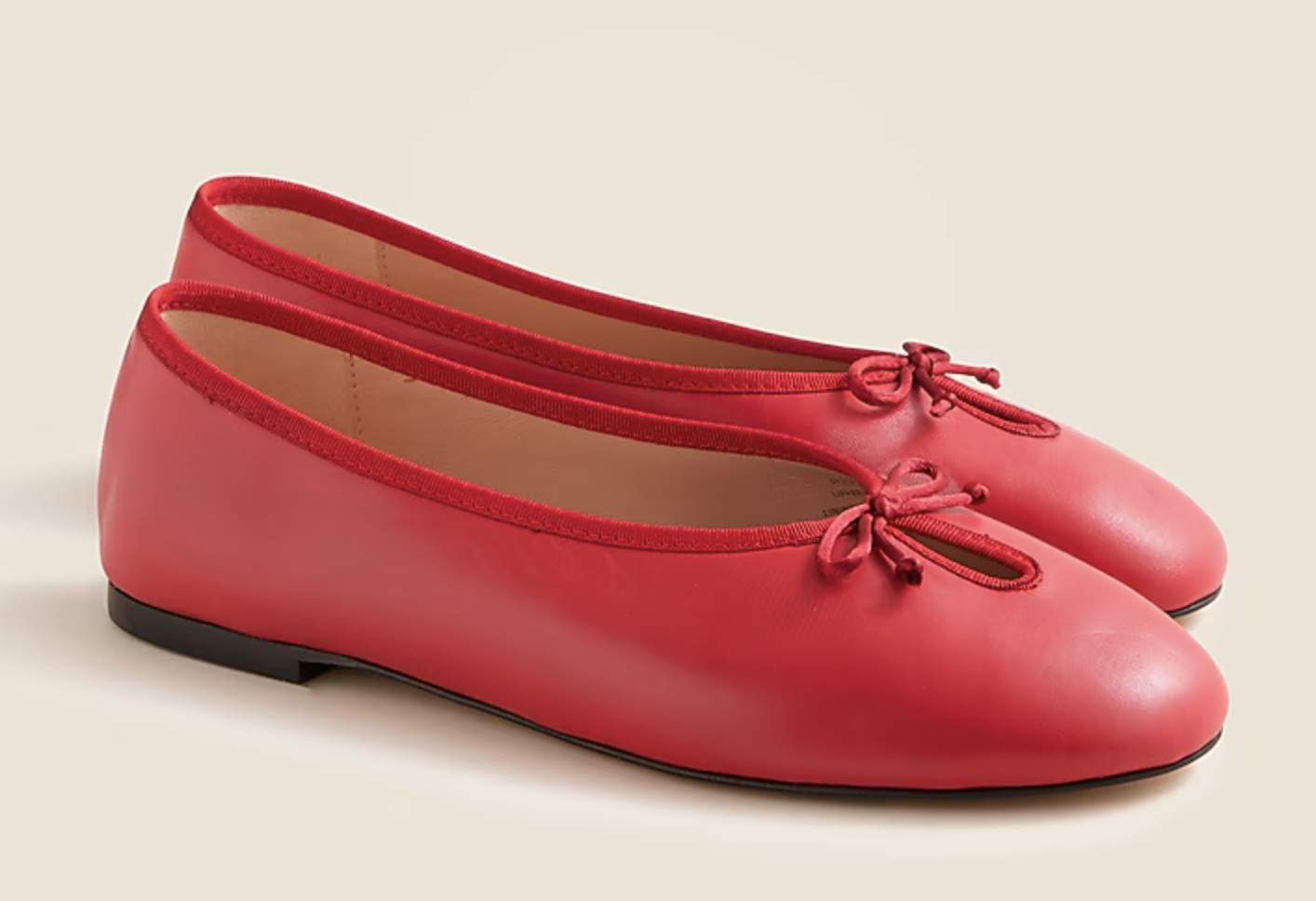 jcrew, Andi Keyhole Ballet Flats in Leather