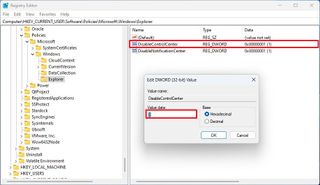 Disable Quick Settings with Registry