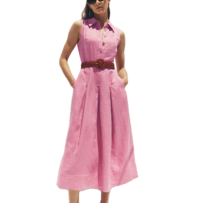 Boden, Belinda Linen Shirt Dress