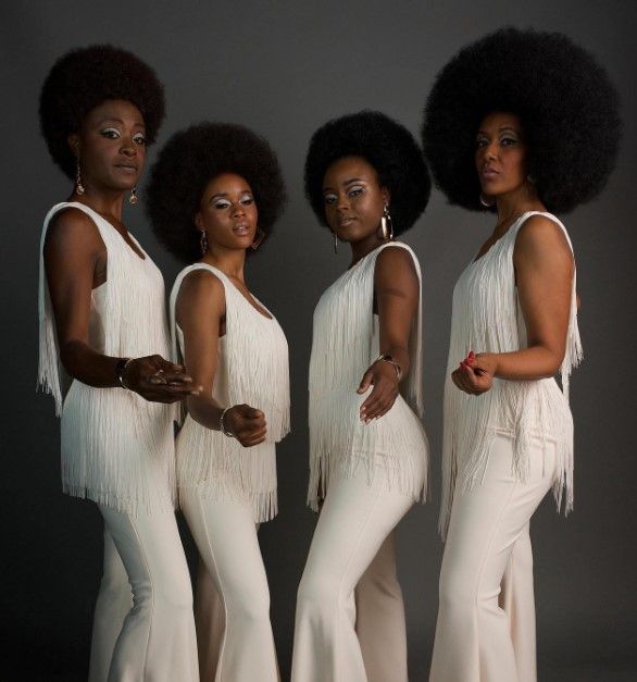 Aristene, Mariama, Sharon, and Senayt as The Sweet Inspirations in Baz Luhrmann's Elvis